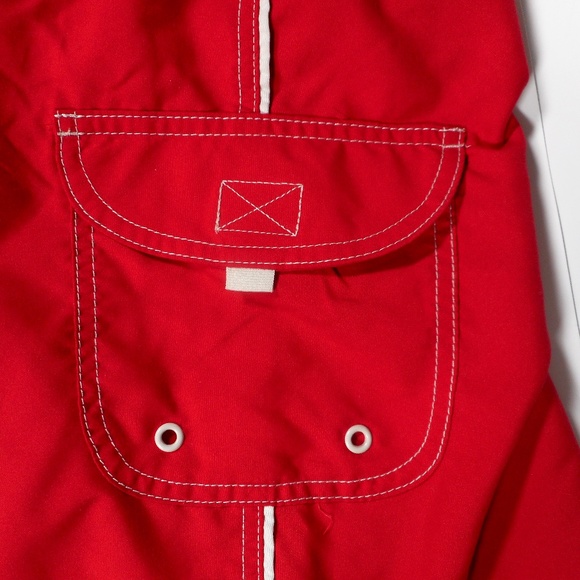 NWT Mens Red Swim Trunks Board Shorts Mesh Liner - Picture 6 of 9